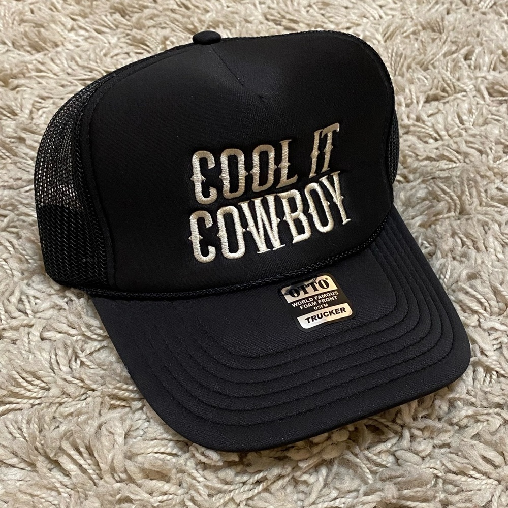 PINK LILY Cool It Cowboy Trucker Hat